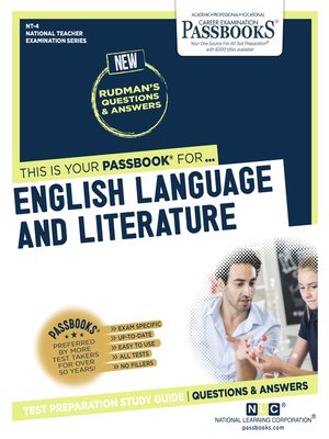 cover image of ENGLISH LANGUAGE AND LITERATURE